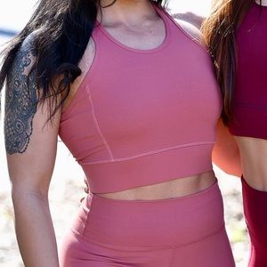 Til You Collapse Crop Top Sports Bra